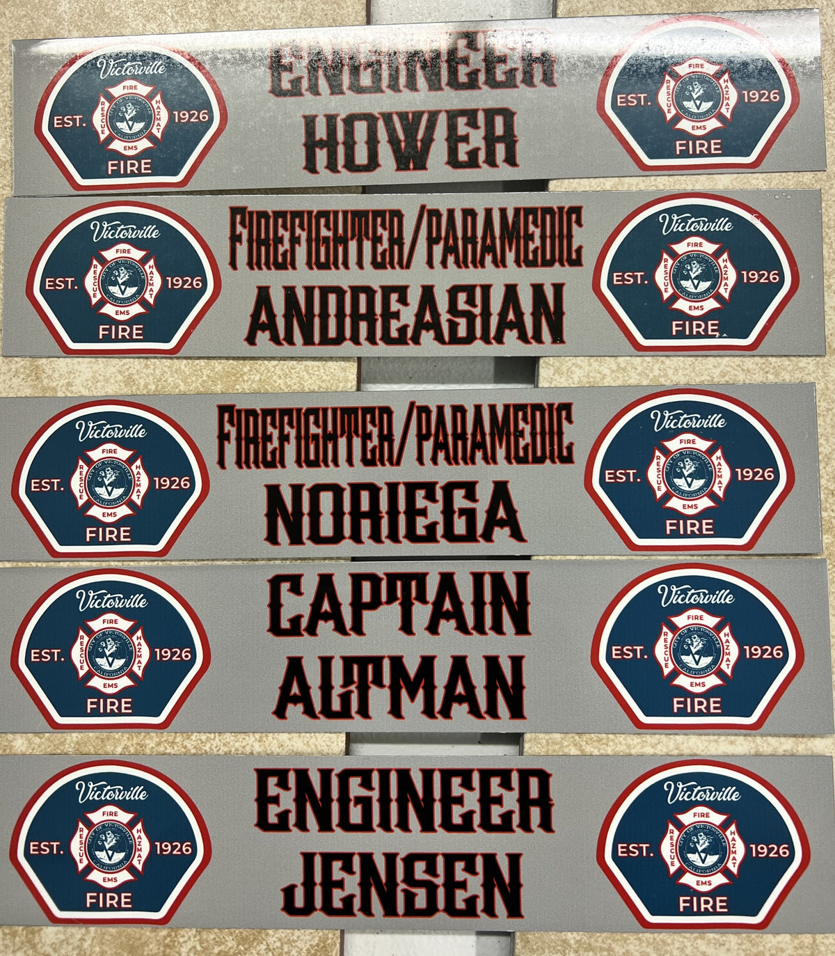 Locker Name Plates - FDMUGS