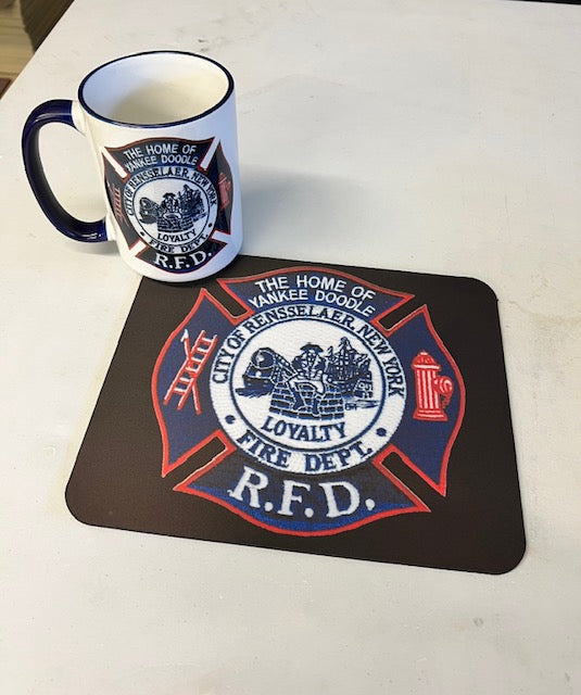 15 Ounce Custom Coffee Mugs - Black Rim and Handle
