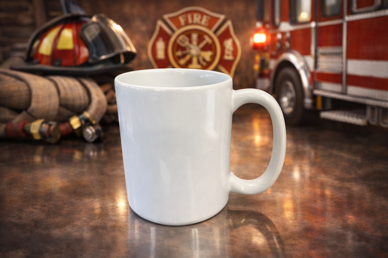 15 Ounce Custom Coffee Mug - Solid White